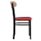Flash Furniture Red Vinyl Seat Dining Chair with Natural Wood Back XU-DG6V5RDV-NAT-GG - alternate 7